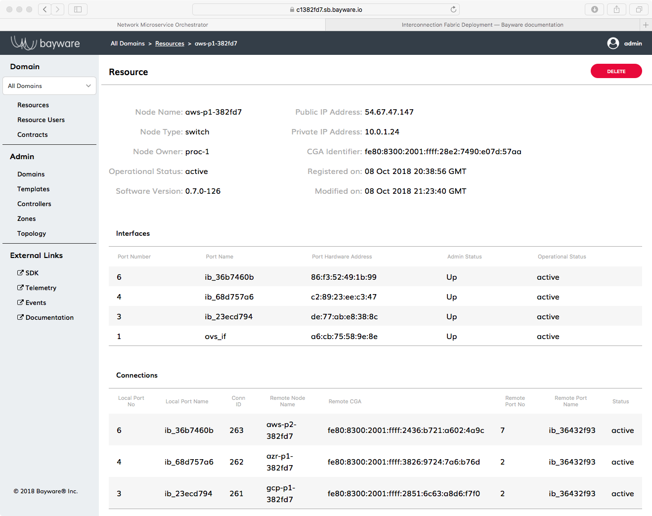 Node Resources Links & Connections